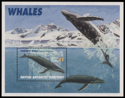 BAT / Brit. Antarktis 1996 - Mi-Nr. Block 4 ** - MNH - Wale / Whales - Neufs