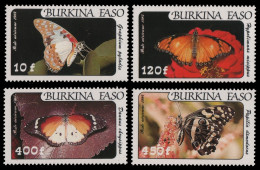 Burkina Faso 1984 - Mi-Nr. 972-975 ** - MNH - Schmetterlinge / Butterflies - Burkina Faso (1984-...)