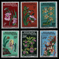 Zentralafrikanische Rep. 1966 - Mi-Nr. 106-111 ** - MNH - Orchideen / Orchids - Centrafricaine (République)