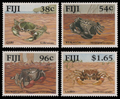 Fidschi 1991 - Mi-Nr. 640-643 ** - MNH - Krabben / Crabs - Fidji (1970-...)