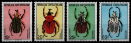 Zentralafrikanische Rep. 1985 - Mi-Nr. 1103-1106 A ** - MNH - Käfer / Beetles - Centrafricaine (République)