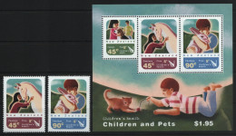 Neuseeland 2005 - Mi-Nr. 2281-2282 & Block 187 ** - MNH - Haustiere / Pets - Ungebraucht