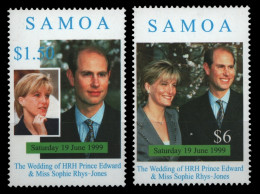 Samoa 1999 - Mi-Nr. 898-899 ** - MNH - Hochzeit Prinz Edward - American Samoa