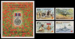 Fidschi 1995 - Mi-Nr. 726-729 & Block 15 ** - MNH - Flugzeuge - Schiffe - Fidji (1970-...)