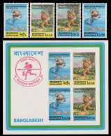 Bangladesch 1974 - Mi-Nr. 45-48 A & Block 1 ** - MNH - UPU - Bangladesch