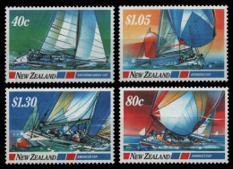 Neuseeland 1987 - Mi-Nr. 986-989 ** - MNH - Segelboote / Sail Boats - Nuevos