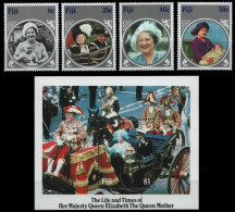 Fidschi 1985 - Mi-Nr. 525-528 & Block 6 ** - MNH - Queen Mum - Fidji (1970-...)