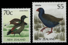 Neuseeland 1988 - Mi-Nr. 1021 & 1027 ** - MNH - Vögel / Birds - Unused Stamps