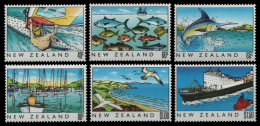 Neuseeland 1989 - Mi-Nr. 1088-1093 ** - MNH - Das Meer - Unused Stamps