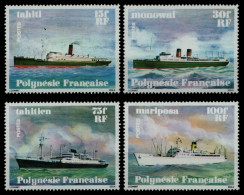 Franz. Polynesien 1978 - Mi-Nr. 268-271 ** - MNH - Schiffe / Ships - Neufs