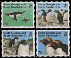 Süd-Georgien 1993 - Mi-Nr. 215-218 ** - MNH - Pinguine / Penguins - Georgia Del Sud