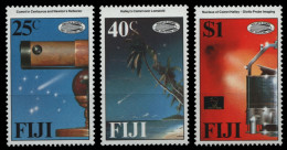 Fidschi 1986 - Mi-Nr. 545-547 ** - MNH - Raumfahrt / Space - Halley - Fidji (1970-...)