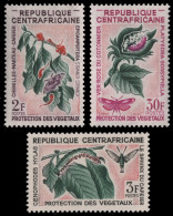 Zentralafrikanische Rep. 1965 - Mi-Nr. 88-90 ** - MNH - Insekten / Insects - Centrafricaine (République)