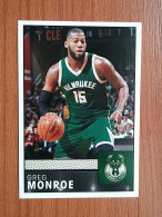 ST 40 - NBA Basketball 2016-2017, Sticker, Autocollant, PANINI, No 123 Greg Monroe Milwaukee Bucks - Books