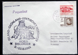 Greenland 1981 PRINTED MATTER  WORLD DISCOVERER ( Lot 6488 ) - Lettres & Documents