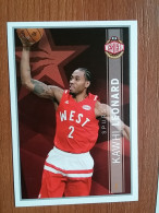 ST 43 - NBA Basketball 2016-2017, Sticker, Autocollant, PANINI, No 385 Kawhi Leonard Western Conference - Books