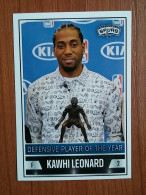 ST 44 - NBA Basketball 2016-2017, Sticker, Autocollant, PANINI, No 427 Defensive Player Of The Year - Kawhi Leonard - Libros