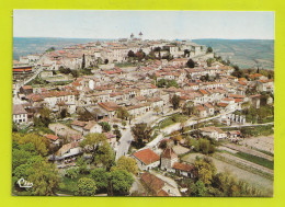 82 LAUZERTE Vue Générale Aérienne VOIR DOS - Lauzerte