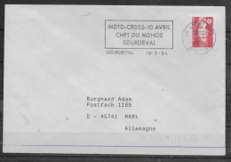 FRANCE Lettre 1994 Sourdeval Moto Cross - Motorbikes