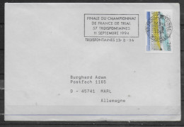 FRANCE Lettre 1994 Troisfointaines Moto Trial - Moto