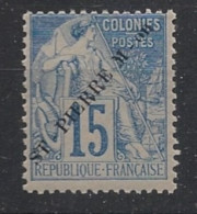SPM - 1891 - N°YT. 23 - Type Alphée Dubois 15c Bleu - Neuf Luxe** / MNH / Postfrisch - Unused Stamps