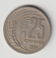 BULGARIA 1951: 25 Stotinki, KM 54 - Bulgarie