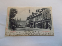 TWICKENHAM   ( ENGLAND ANGLETERRE )  KING STREET  TRES ANIMEES ATTELAGES COMMERCES 1901 AVEC 2 TIMBRES - London Suburbs