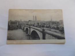 LONDON LONDRES ( ENGLAND ANGLETERRE )  LONDON BRIDGE  ANIMEES  TRES NOMBREUX ATTELAGES 1908 - London Suburbs