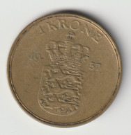 DANMARK 1957: 1 Krone, KM 837 - Danemark