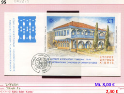 Zypern 1995 - Cyprus 1995 - Chypre 1995 - Michel Block 16 Auf FDC / Sur FDC - Briefe U. Dokumente