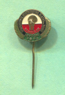 Boxing Box Boxen Pugilato - Mistrzostwa Slaska Poland, Bytom 1974. Vintage Pin  Badge  Abzeichen - Boksen