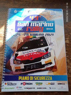 SAN MARINO RALLY 2021 - 49° - PIANO DI SICUREZZA - Automobile - F1