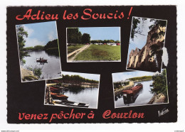 89 COURLON N°33 223 Vers Champigny En 5 Vues Coin De Pêche Vallée De L'Yonne Péniche Pêcheur Camping VOIR DOS - Champigny