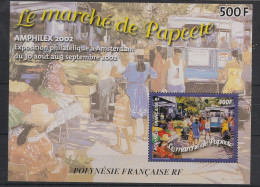 POLYNESIE - 2002 - Bloc Feuillet BF N°YT. 28 - Amphilex 2002 - Neuf Luxe** / MNH / Postfrisch - Blocks & Kleinbögen