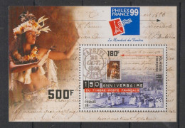 POLYNESIE - 1999 - Bloc Feuillet BF N°YT. 24 - Philexfrance 99 - Neuf Luxe** / MNH / Postfrisch - Blocchi & Foglietti