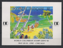 POLYNESIE - 1992 - Bloc Feuillet BF N°YT. 20 - Chicago 92 - Neuf Luxe** / MNH / Postfrisch - Blocks & Kleinbögen