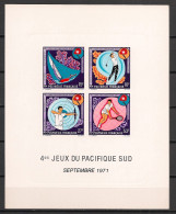 POLYNESIE - 1971 - Bloc Feuillet BF N°YT. 2 - Jeux Du Pacifique Sud - Epreuve De Luxe - Blocchi & Foglietti