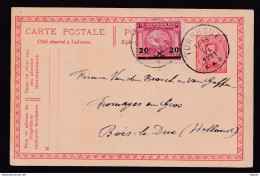 DDBB 311 - Entier Postal Albert + TP Jeux Olympiques TURNHOUT 1921 à BOIS LE DUC NL - Emploi En Service International - Ete 1920: Anvers