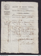 DDAA 545 - Document Du Département De JEMMAPPES , àMONS - Acompte Sur Acquisition D'un Terrain De La Cure De RESSAY - 1794-1814 (Période Française)