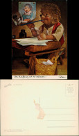 Mecki (Diehl-Film) überlegend Beim Schreiben, Mecki-Fotos A.d. Wand 1960 - Mecki
