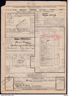 233/36 - POIDS RECONNU à GOUGNIES  - Lettre De Voiture Gare De GOUGNIES 1937 Vers AISEAU Lambusart - Autres & Non Classés