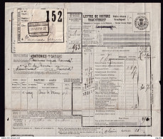 244/36 -  POIDS RECONNU à MONTIGNIES S/s - Lettre De Voiture Gare + Griffe De MONTIGNIES SUR SAMBRE 1922 Vers TERGNEE - Otros & Sin Clasificación