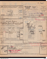 232/36 - POIDS RECONNU à LEIGNON  - Lettre De Voiture Gare De LEIGNON 1942 Vers AISEAU Lambusart - Section De CINEY - Autres & Non Classés