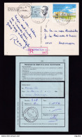 DDBB 543 - Collection HERMETON S/MEUSE -- Carte-Vue TP Divers 1991 - Cachet 5540 - Etiq. Reco HERMETON S/Meuse - Lettres & Documents