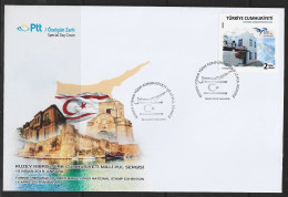 2019 - SPECIAL DATE STAMP COVER - TRNC (TURKISH CYPRUS) NATIONAL STAMP EXHIBITION - 15 APRIL 2019 - FDC - FDC