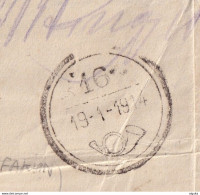 DDCC 249 - CRETE RURAL Posthorn Cancels - Nr 16 From MOURI (BAMOS) On 1914 Judicial Document - Kreta