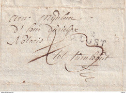 DDDD 521 - Lettre Précurseur 92 ALOST 1803 Vers Notaris Dierickx à TURNHOUT - Signée Denede - Port 2 Barré 3 Décimes - 1794-1814 (French Period)