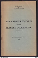 15114 B -- Marques Postales De Flandre Occidentale 1648/1849, Par Herlant , 1966 , 44 Pages - TB ETAT - Philately And Postal History