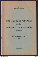 15114 B -- Marques Postales De Flandre Occidentale 1648/1849, Par Herlant , 1966 , 44 Pages - TB ETAT - Philatélie Et Histoire Postale