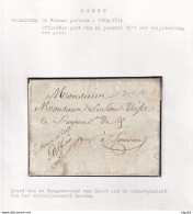 DDCC 952 -- Collection DIEST - Lettre Précurseur 1811 En Franchise Vers LOUVAIN - " Le Maire De Diest D. Han" - TB Texte - 1794-1814 (Période Française)